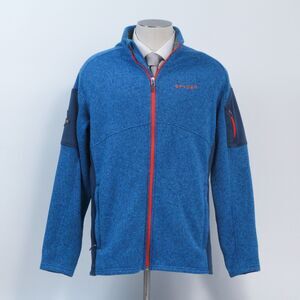 Spyder Men's Empire Blue XL Fleece Jacket Full Zip Performance Hiking Midweight